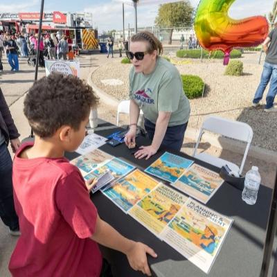 Young participant at Airport Day