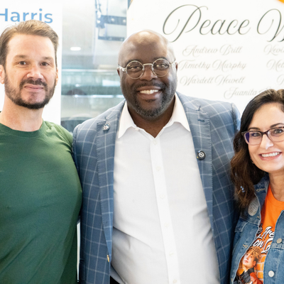 Councilmember Harris with Constituants