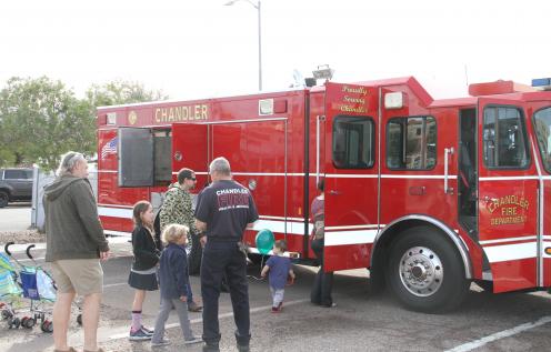 Chandler Fire Truck at a public safety event Chandler Fire Truck at a public safety event