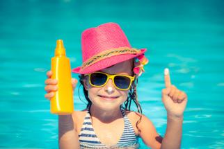 Girl with Sunscreen