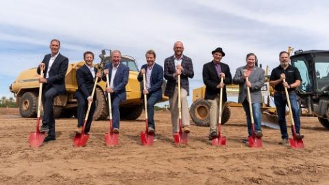 Chandler Connection groundbreaking - posed shot