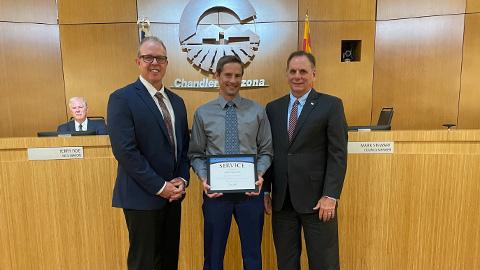 City of Chandler Jason Crampton service award July 2022