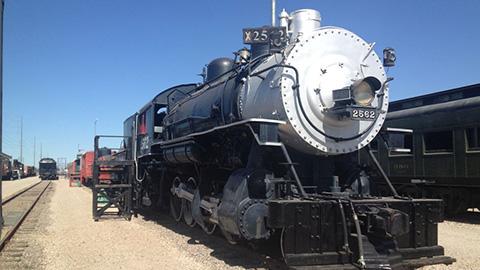 Photo of steam locomotive at Arizona Railway Museum in Chandler, AZ
