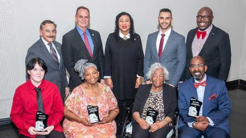 Dr MLK Jr Award Winners and Mayor & Council