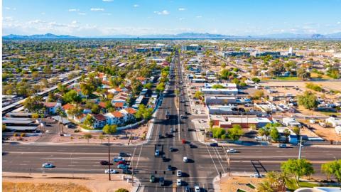 Downtown Chandler South aerial view