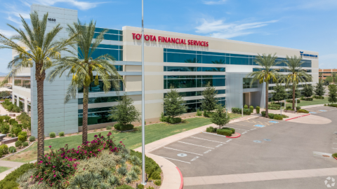 Exterior of Toyota Financial building located at 1650 S. Price Road