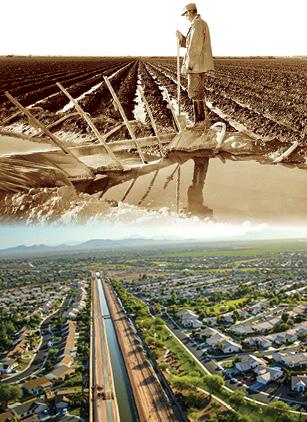 Historic-photo-showing-farmer-and-irrigation-that-evolved-into-modern-residential-neighborhoods