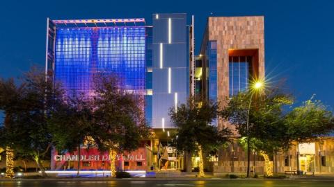 Photo of Chandler City Hall at night