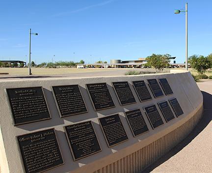 Celebration Plaza monument in Tumbleweed Park