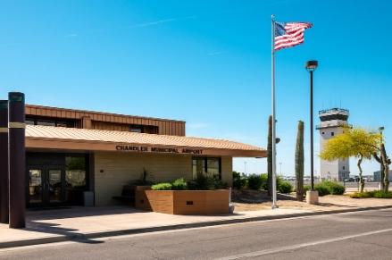 Entrance to Chandler Municipal Airport Entrance to Chandler Municipal Airport