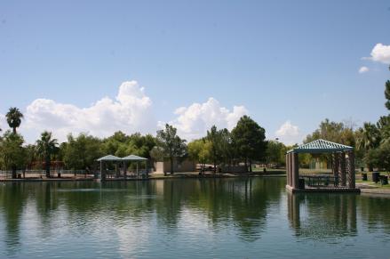 The lake at Desert Breeze Park The lake at Desert Breeze Park