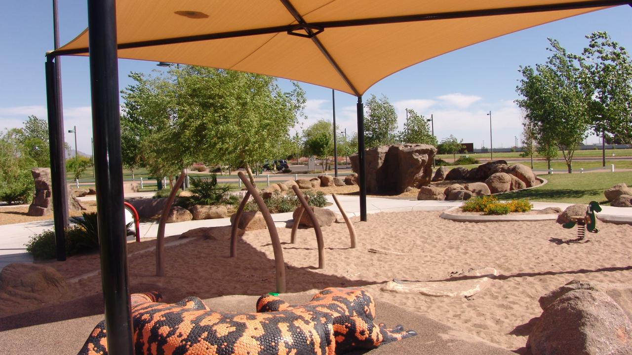 Critter-themed play area in Playtopia