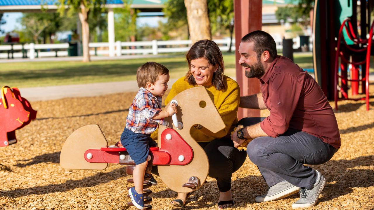 Farm-themed play area in Playtopia