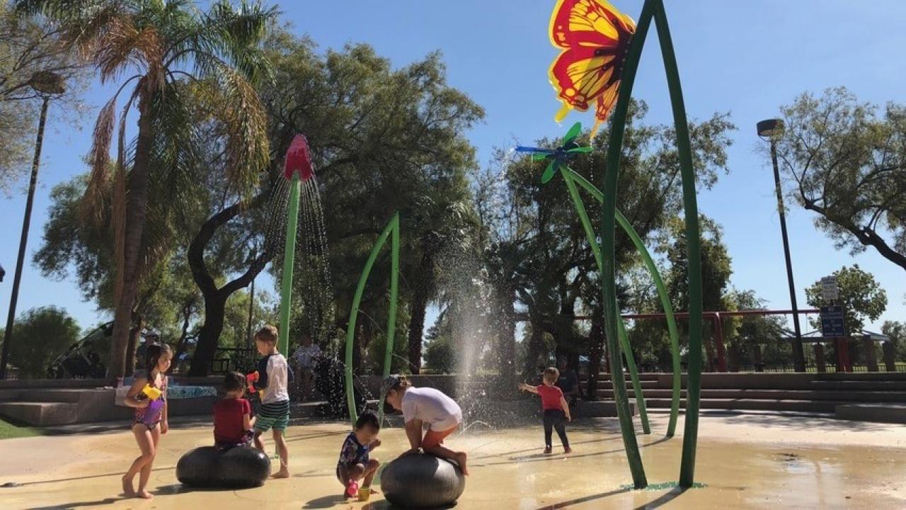 Splash Pad at Desert Breeze Park
