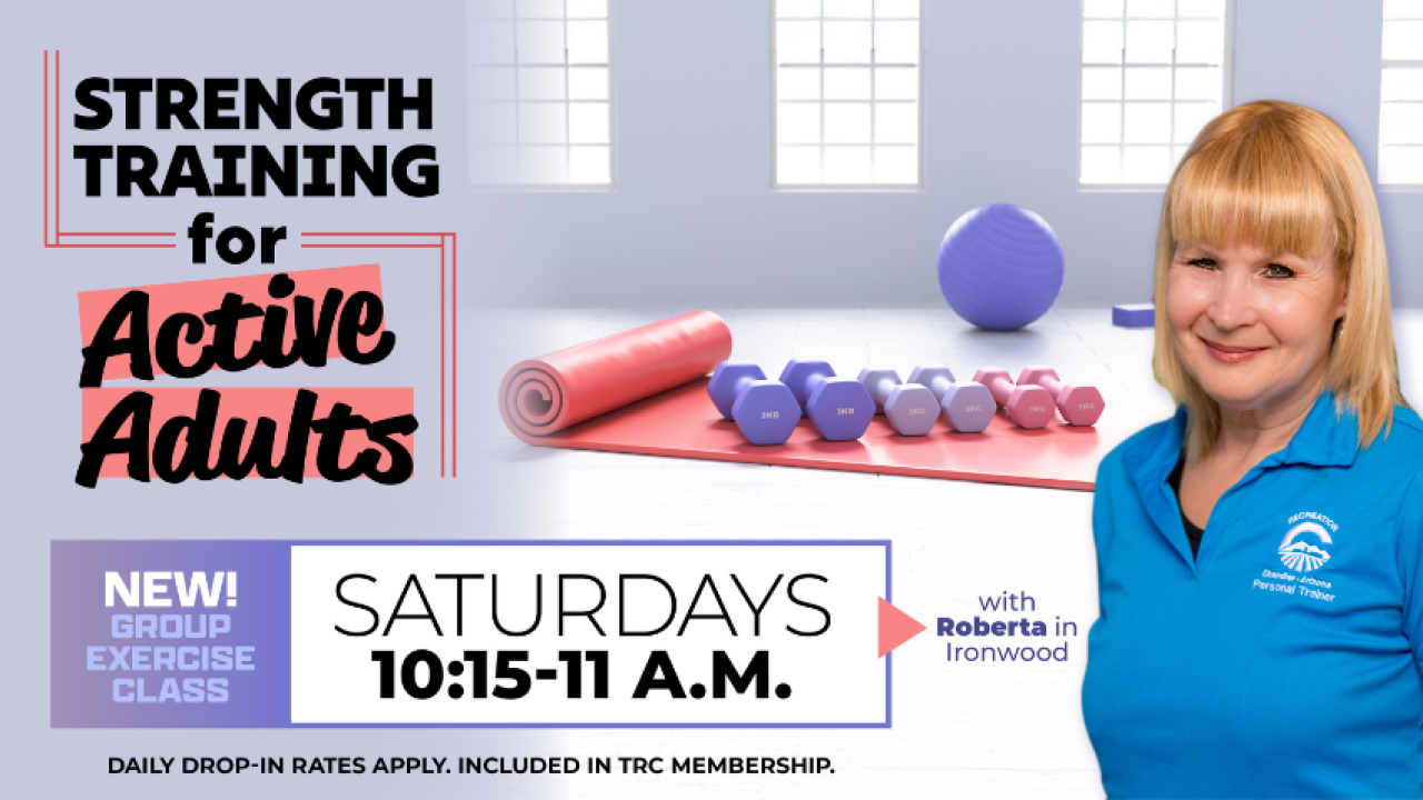 strength training for adults, new group exercise class for ages 55+