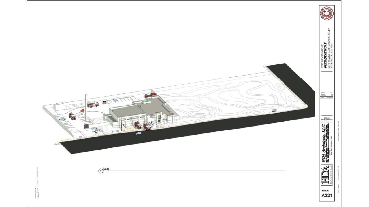 Chandler Fire Station No. 2 3D Rendering