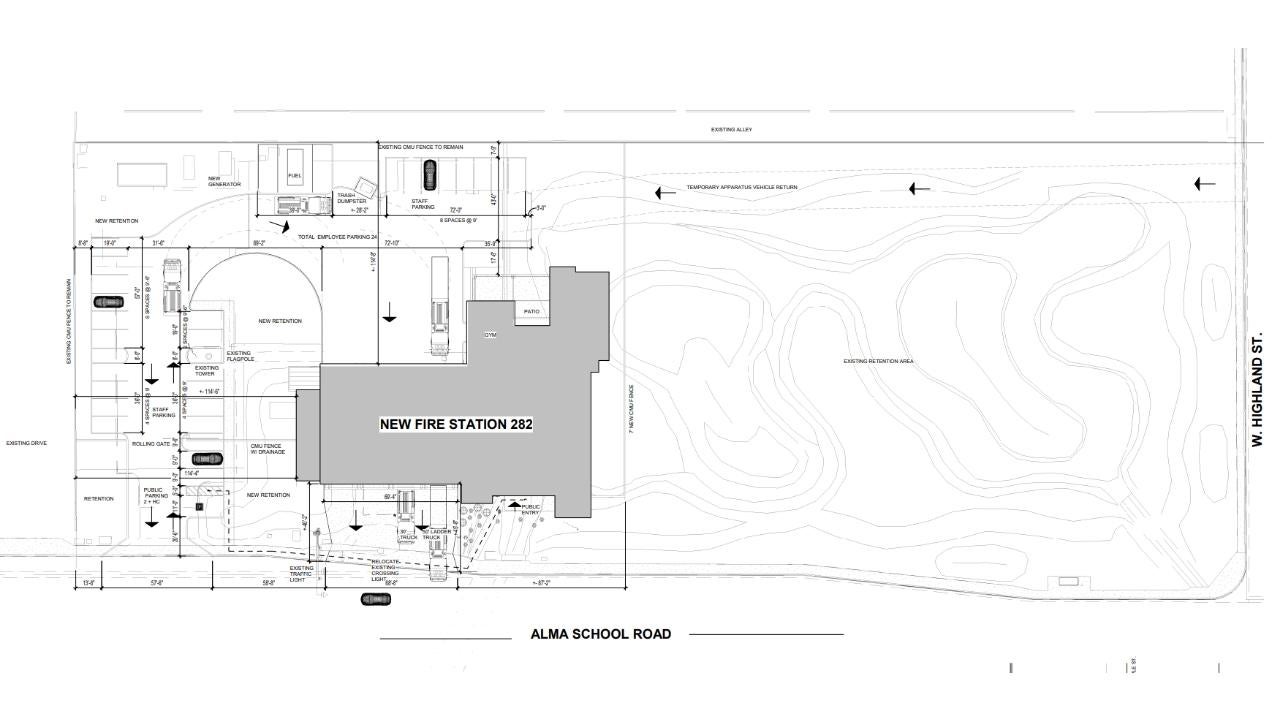 Chandler Fire Station No. 2 Exterior Rendering