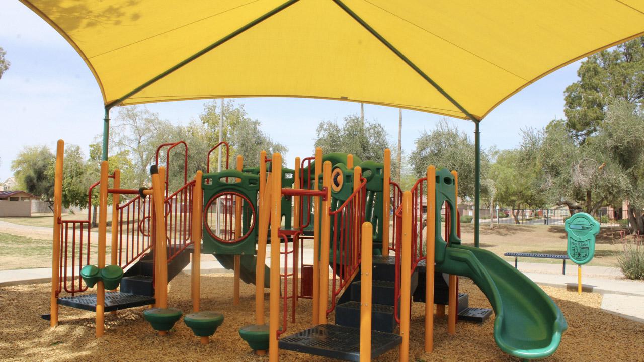 Playground slides and climbing steps