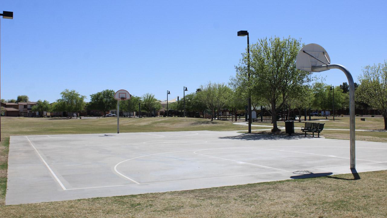 Basketball court at Arbuckle Park