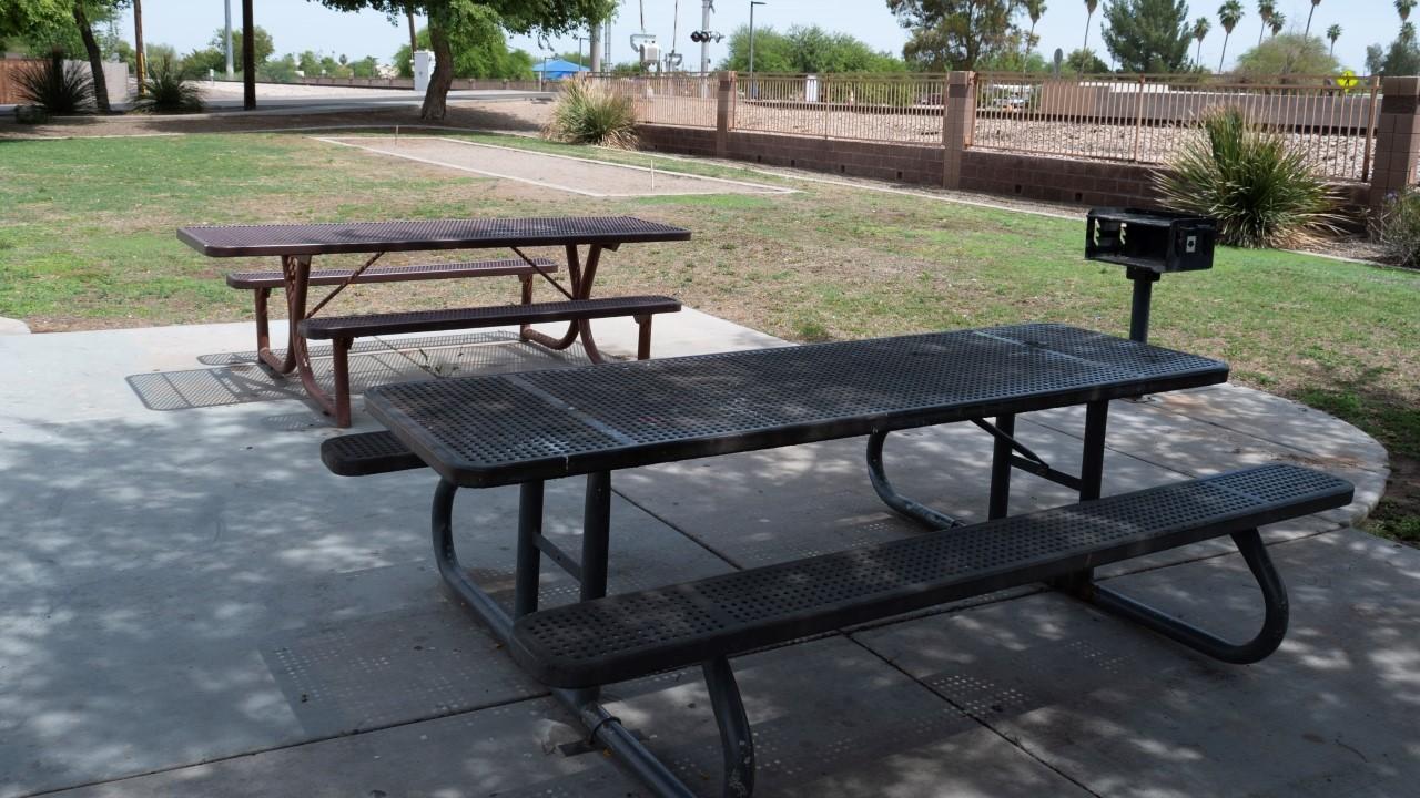 Picnic Tables At Armstrong Park
