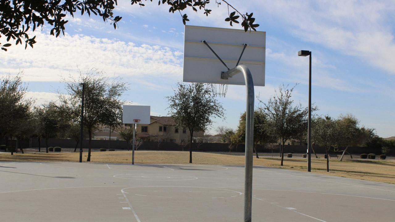 Basketball court at Centennial Park