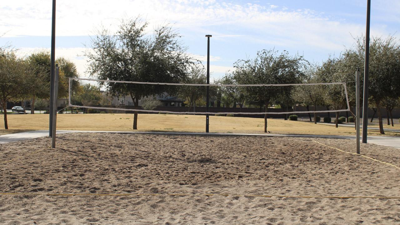 Sand volleyball court at Centennial Park