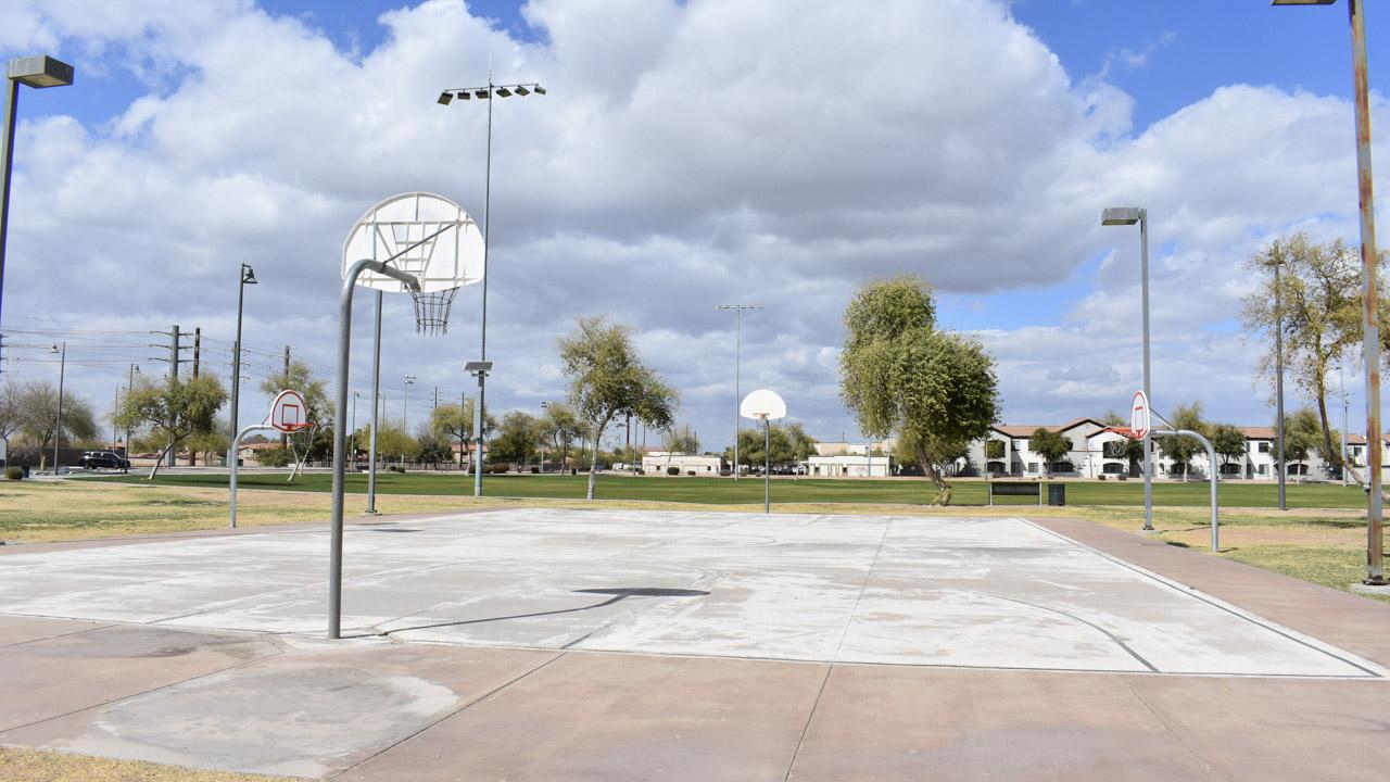 Basketball court at Chuparosa Park