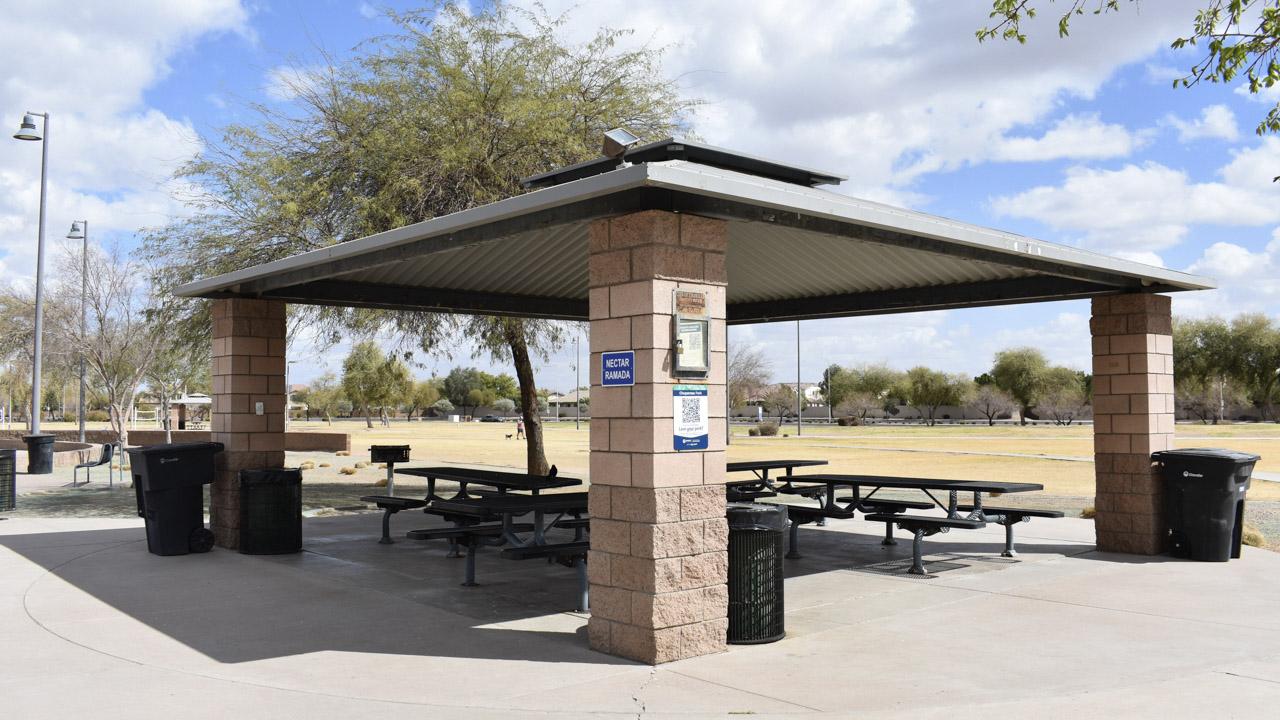 Reservable pavilion at Chuparosa Park
