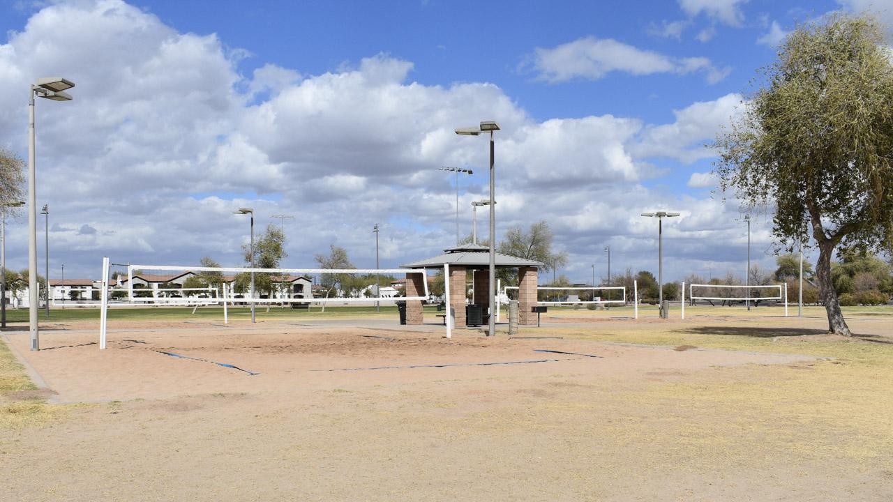 Sand volleyball courts at Chuparosa Park