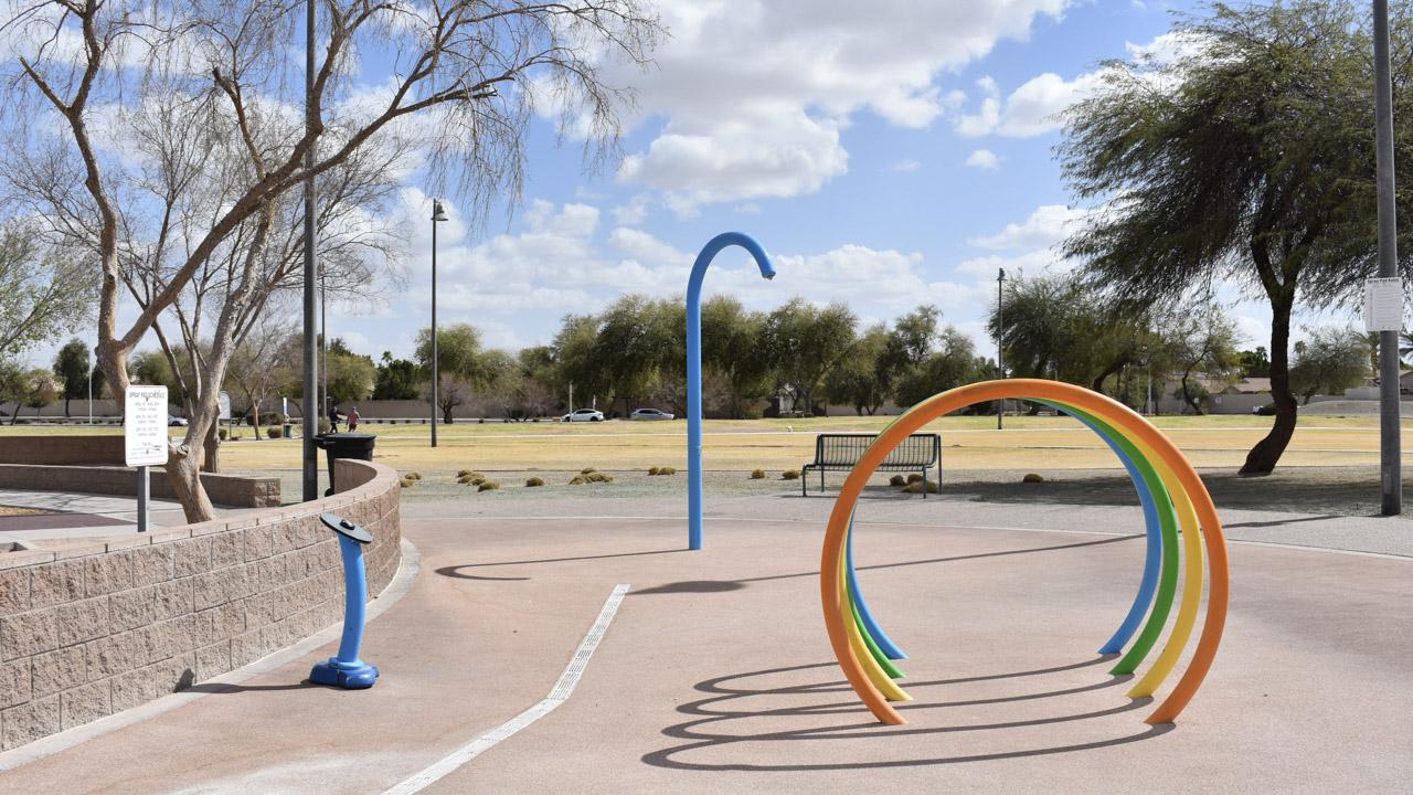 Spray pad at Chuparosa Park