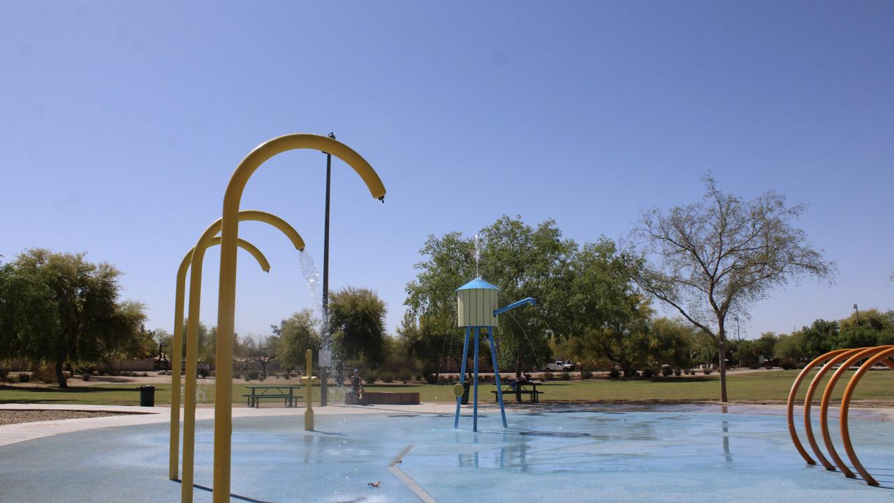 Spray pad at Espee Park