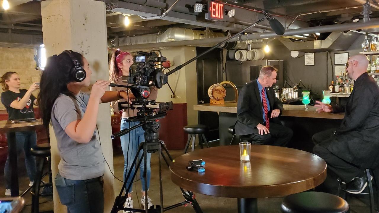 Filming state of the city