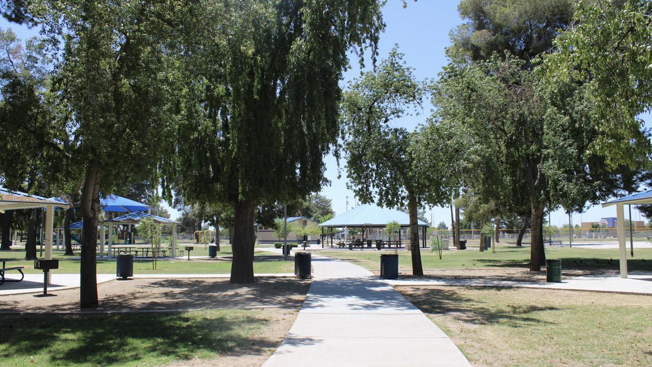 Reservable pavilions at Folley Memorial Park