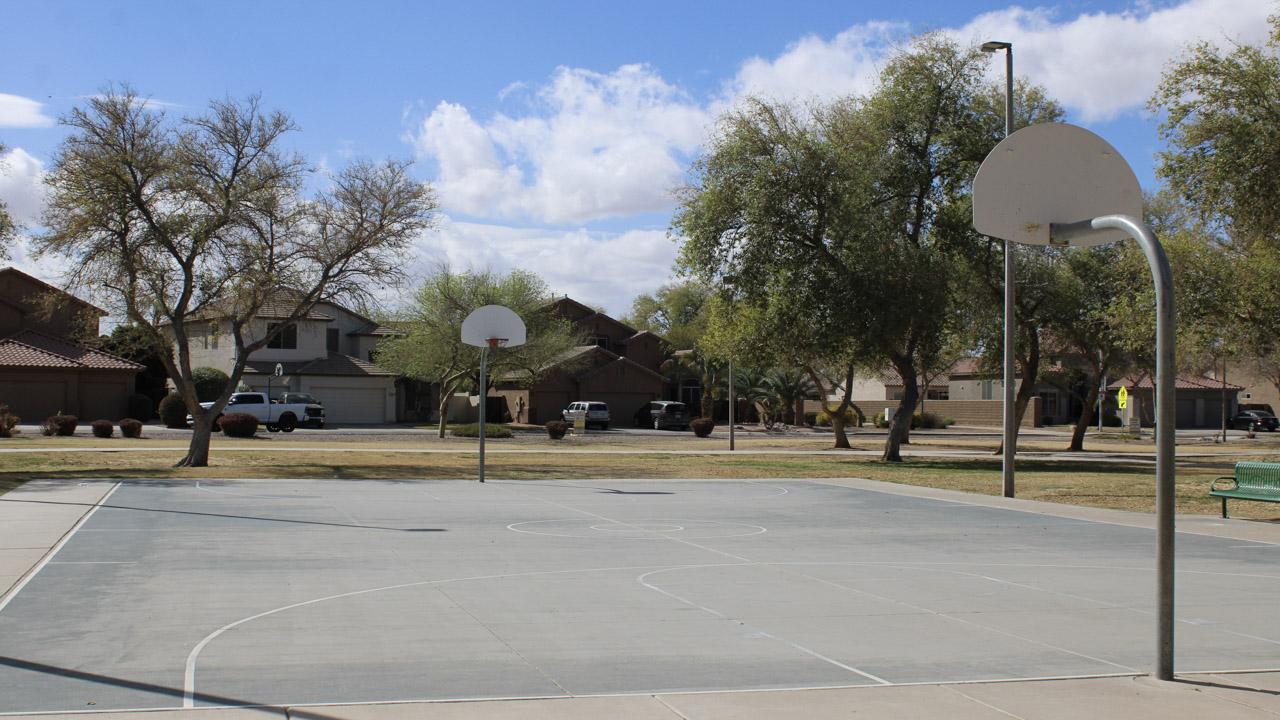 Basketball court at Fox Crossing Park