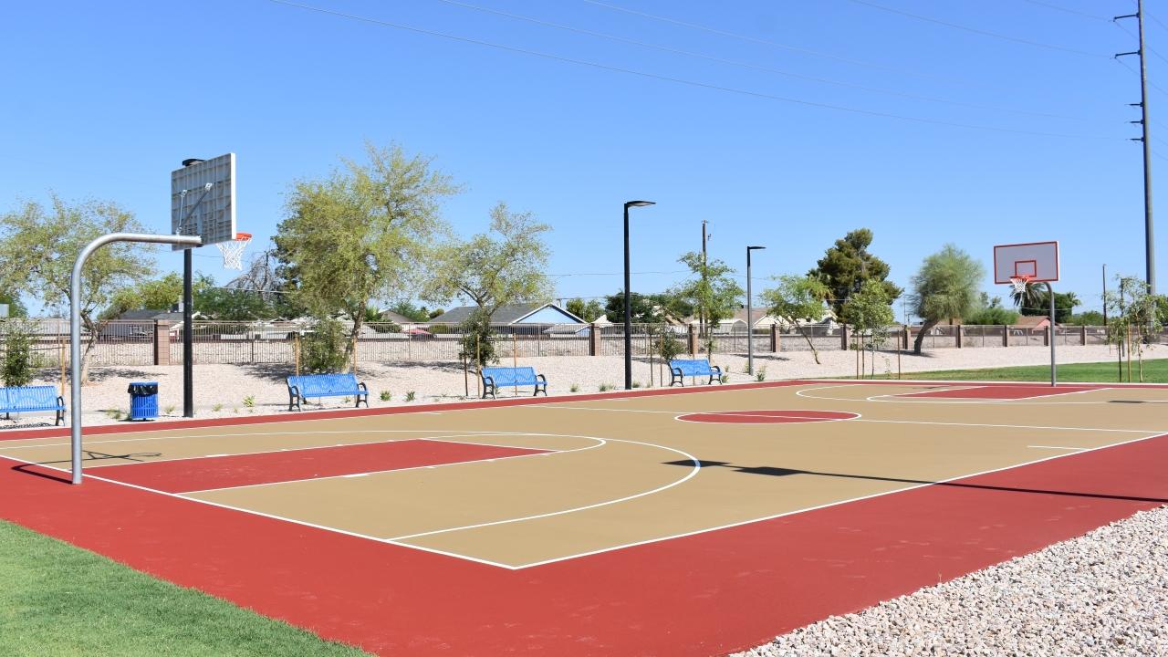 Basketball Court At Gazelle Meadows Park