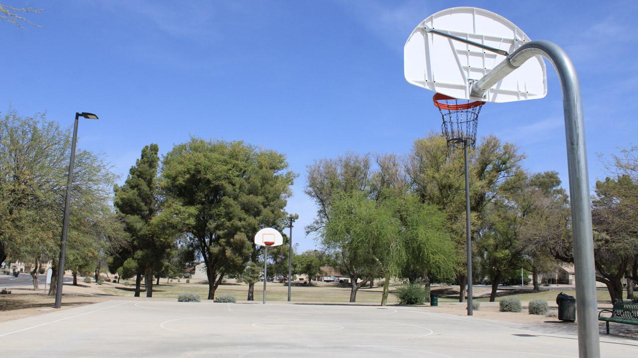 Basketball court at Harter Park