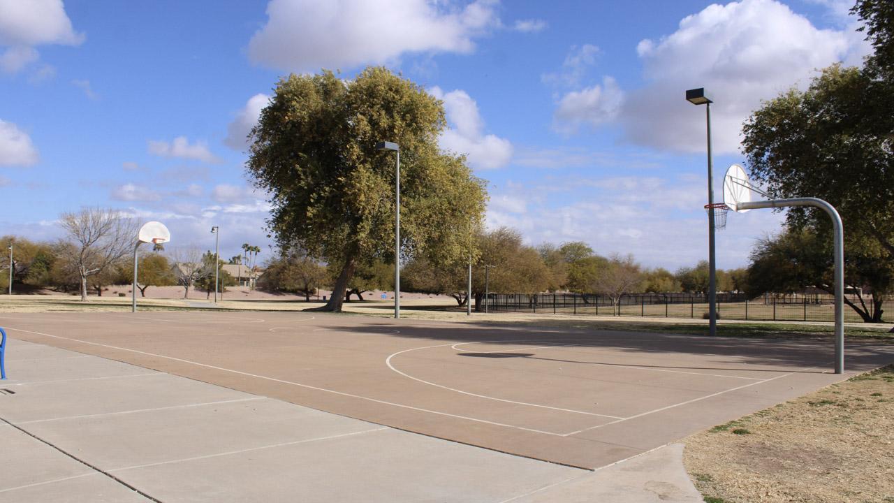 Basketball court at La Paloma Park