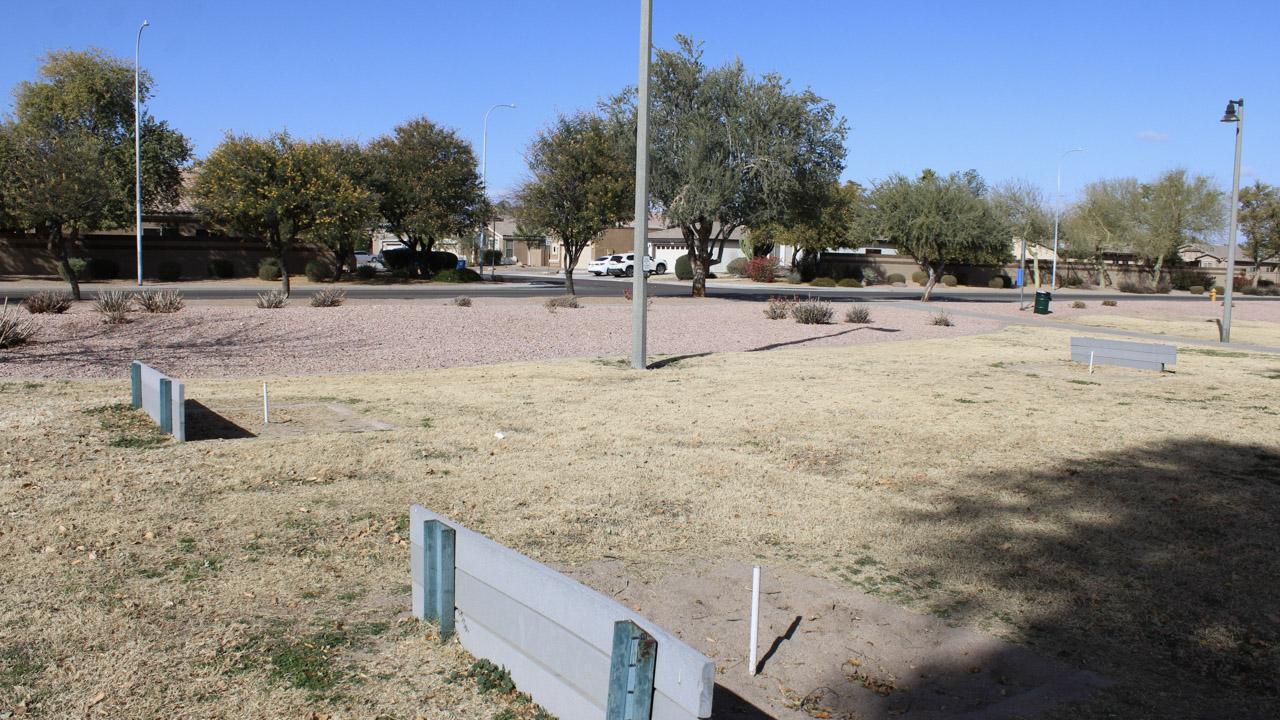 Horseshoe pit at La Paloma Park