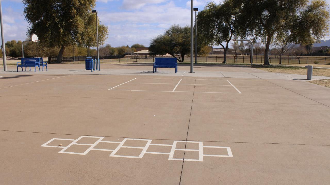 Multi-use court at La Paloma Park