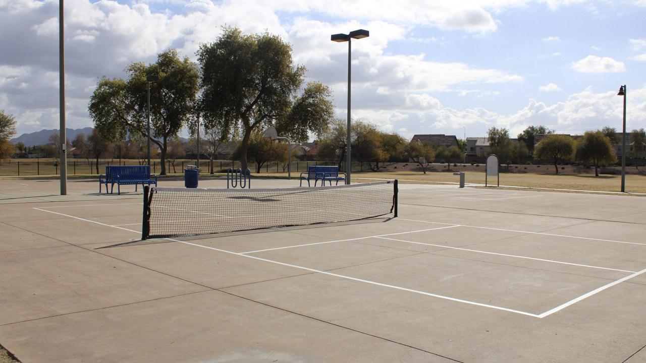 Pickleball court at La Paloma Park