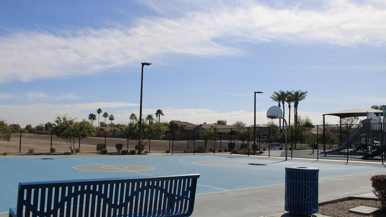 Basketball court at Lantana Ranch Park