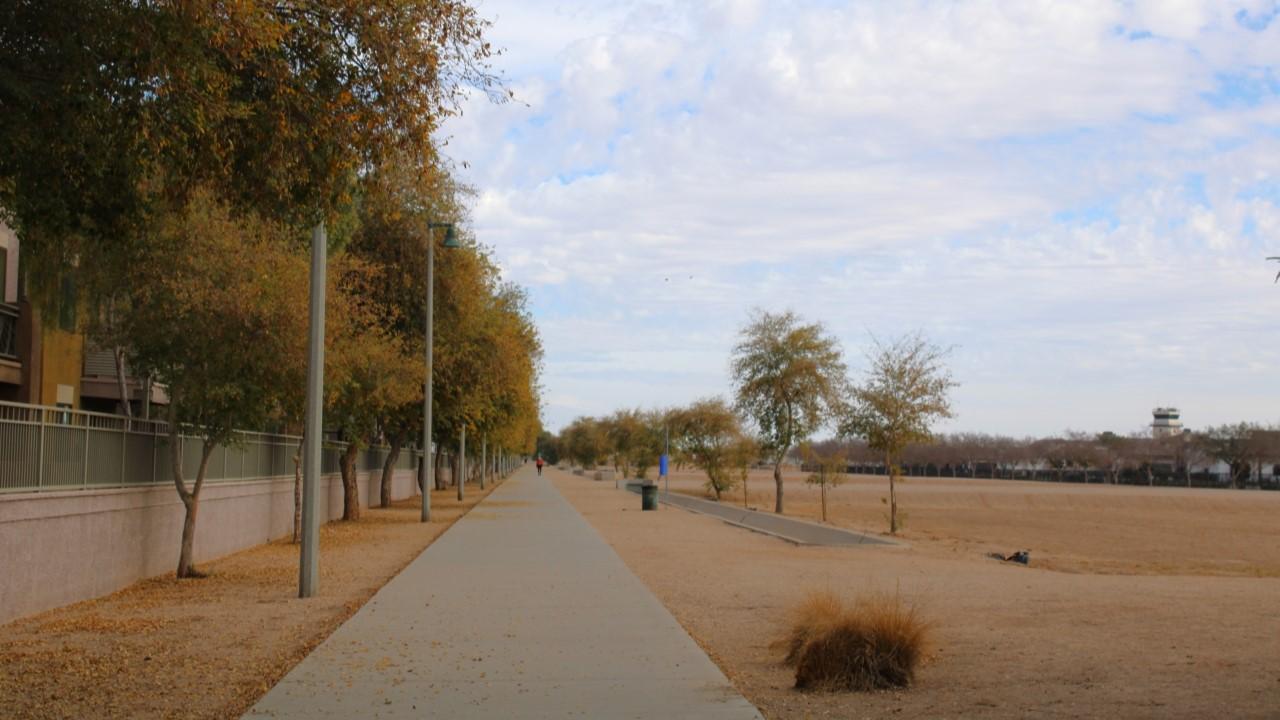 Walking Trail At Los Arboles Park