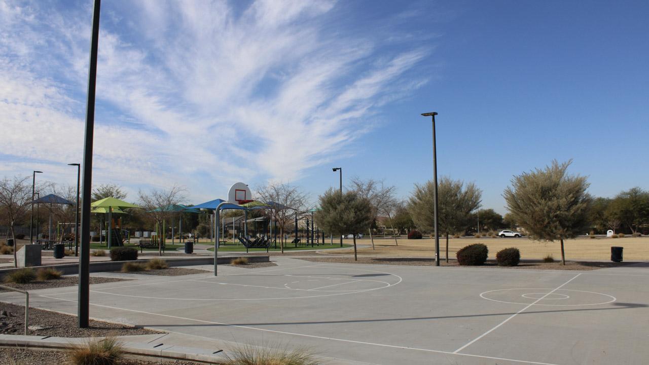 Basketball court at Meadowbrook Park