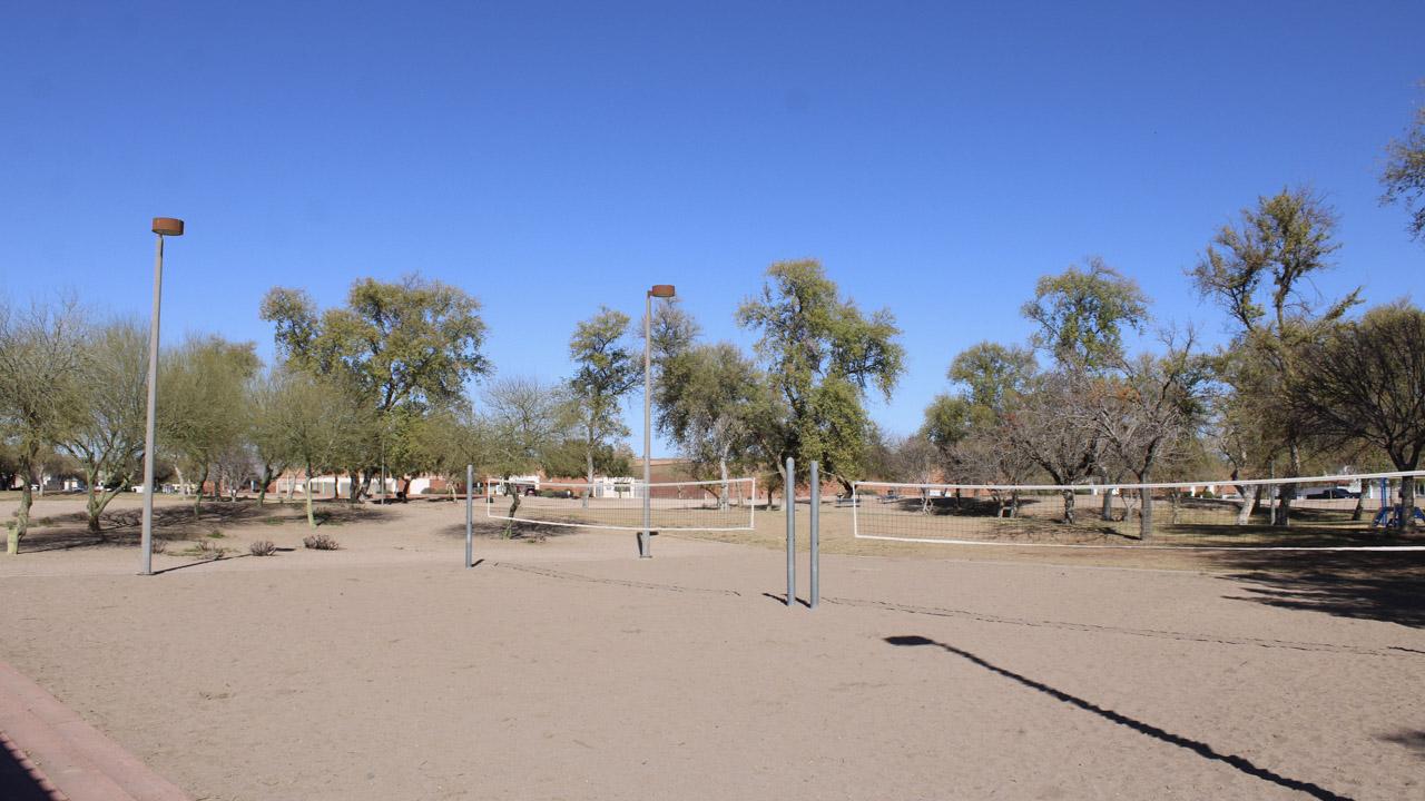 Sand volleyball court at Mountain View Park