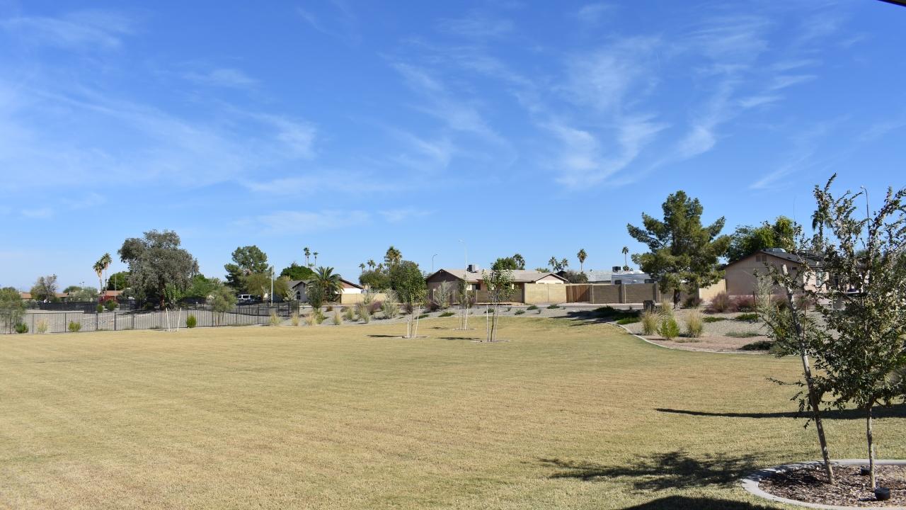 Open Grass Field At Orangetree Park