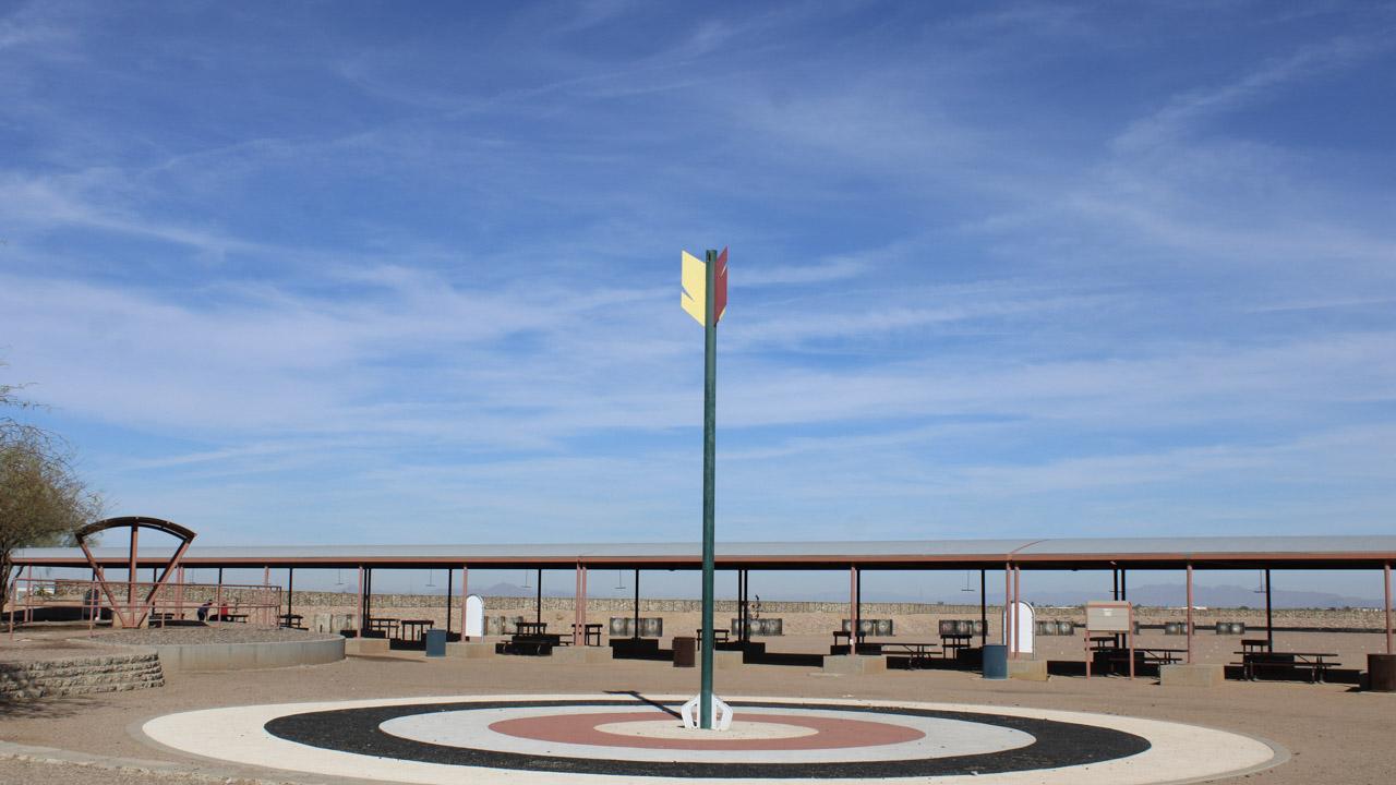 Archery range at Paseo Vista Recreation Area