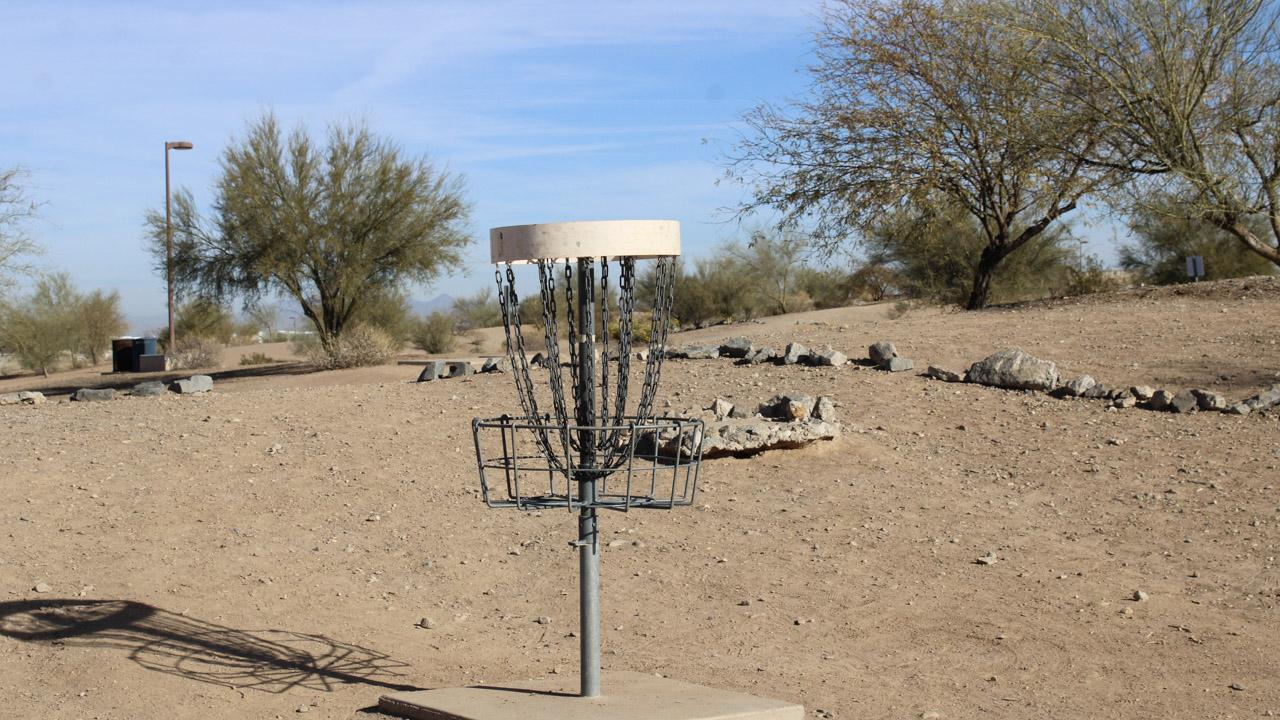 Disc golf course at Paseo Vista Recreation Area