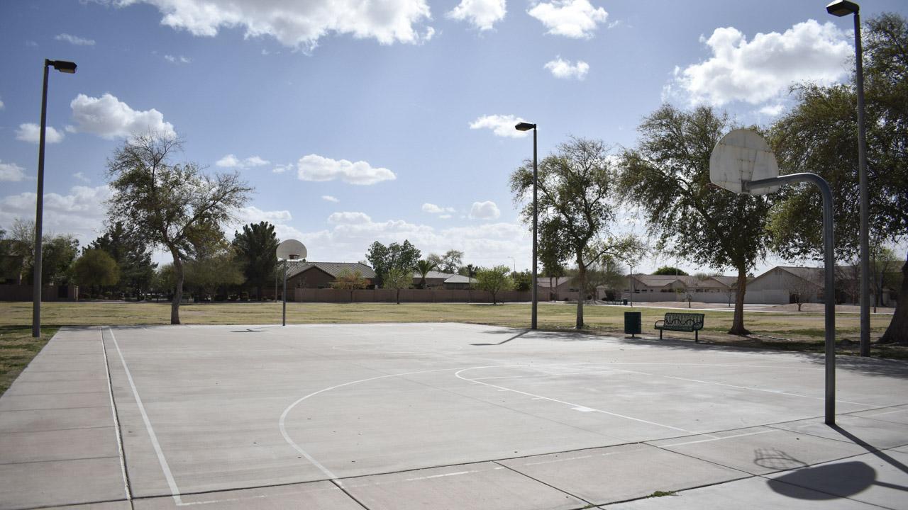 Basketball court at Pecos Ranch Park