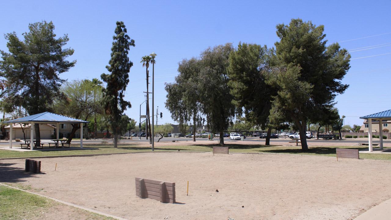Horseshoe pit at Pima Park