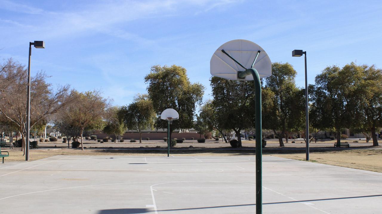 Basketball court at Pinelake Park